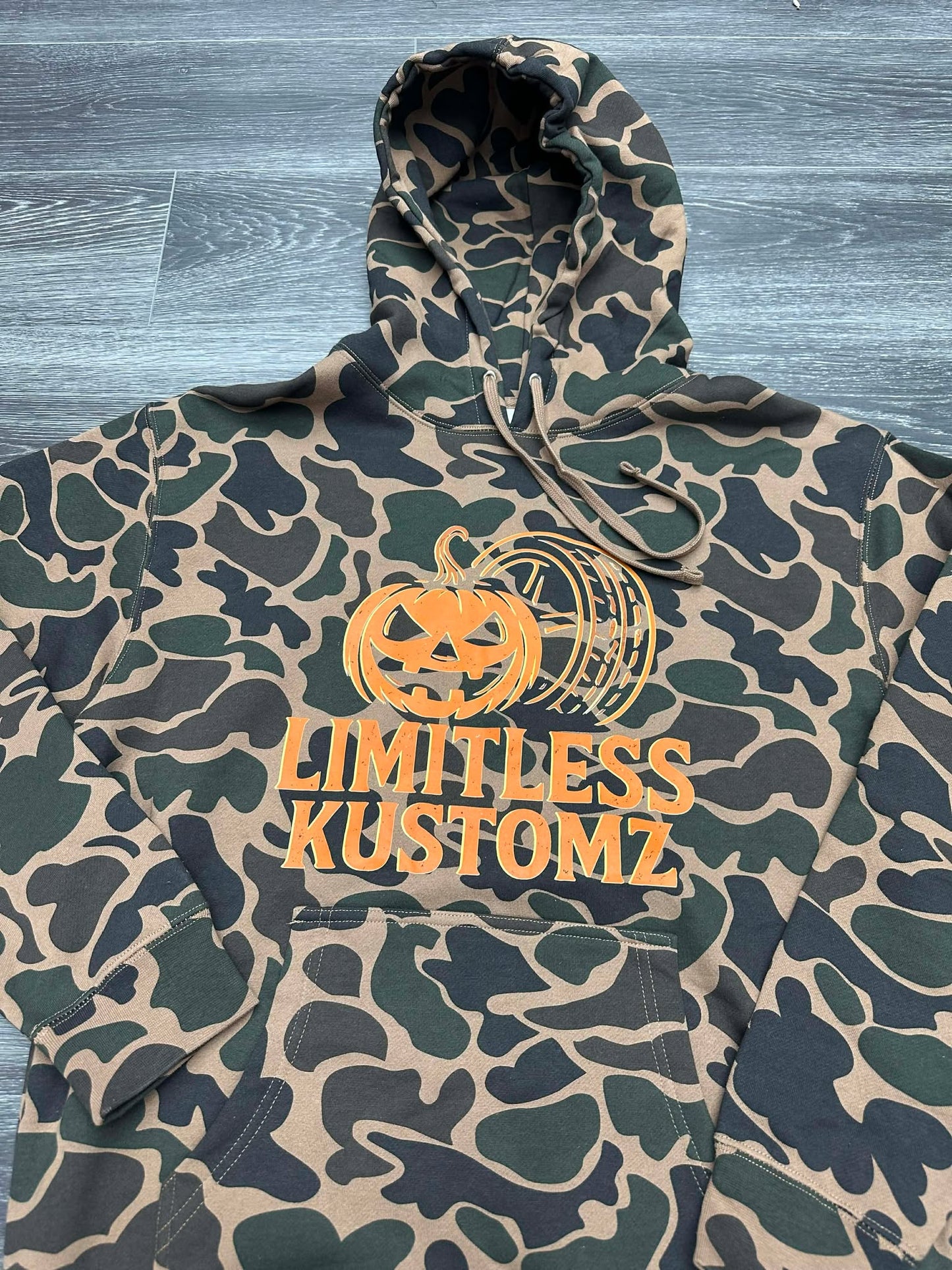 Pumpkin camo hoodie