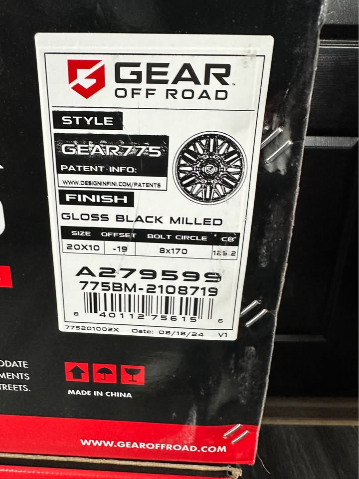 20x10 gear 775bm 8x170