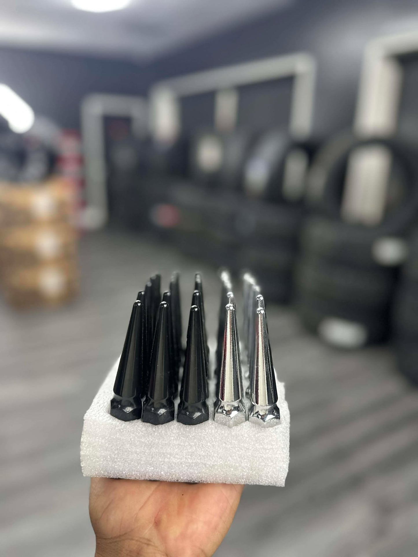 Spike lug nuts