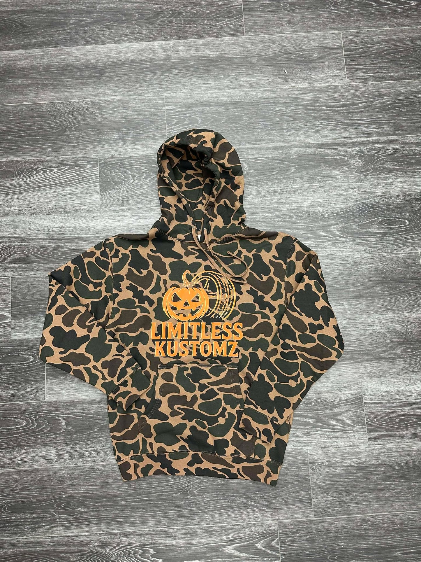 Pumpkin camo hoodie
